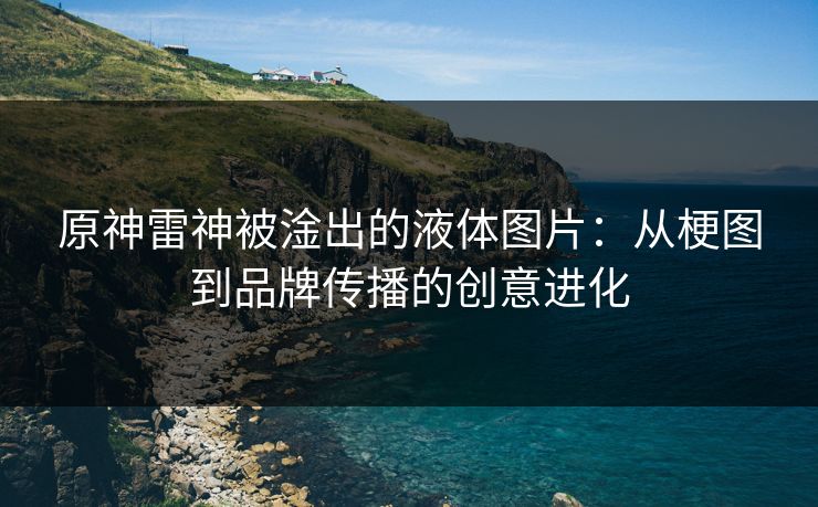 原神雷神被淦出的液体图片：从梗图到品牌传播的创意进化
